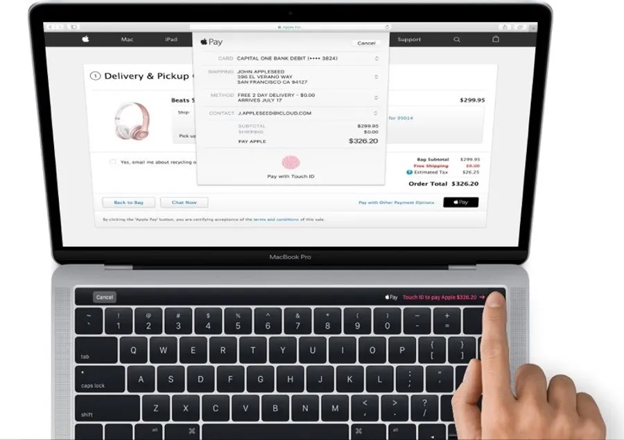 蘋果自己洩密?新版MacBook Pro鍵盤將新增長條觸控螢幕,還支援Touch ID!