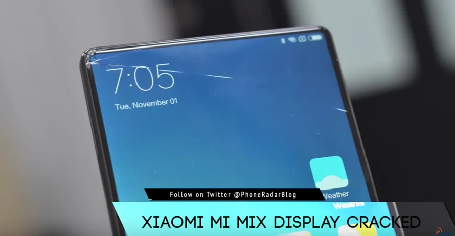 還沒開賣就碎了兩台，小米Mix美麗外表下有個易碎玻璃心