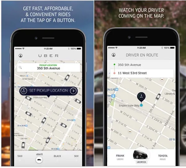 叫車者叫車後可在Uber App上見到司機的位置。X One Inc訴狀.jpg