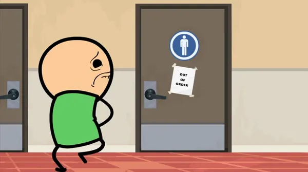 Toilet out of order