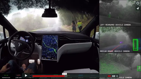 tesla self-driving