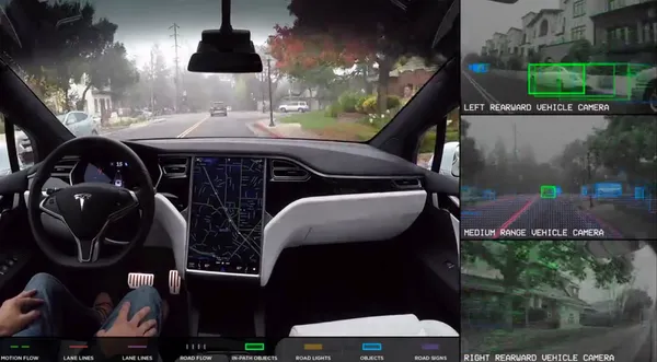 tesla self-driving