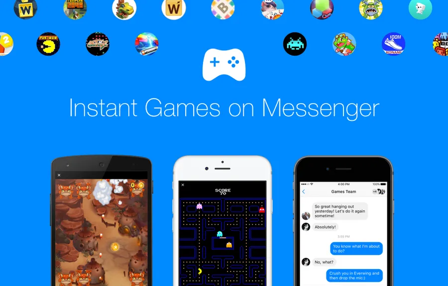 Facebook正式在Messenger推出「Instant Games」小遊戲平台