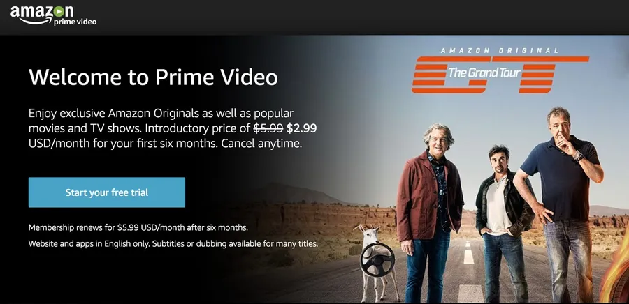 Netflix最大敵人出手！亞馬遜Prime Video擴張到全球200國與地區，月費200元有找