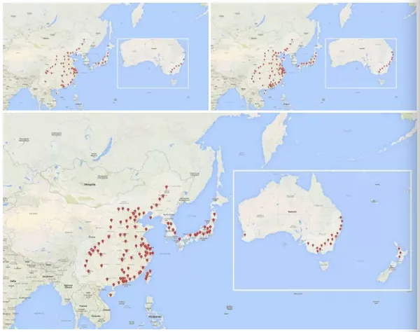 Tesla 2017 map