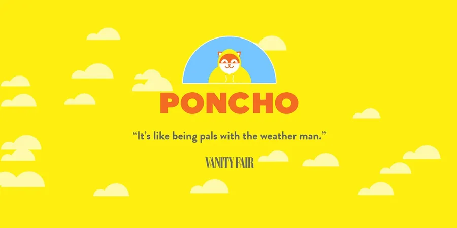 每天來點負能量！快來試用冷到爆的天氣預報 Poncho