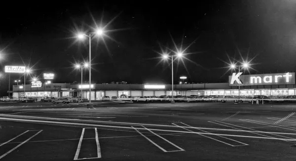 Parking lot at night