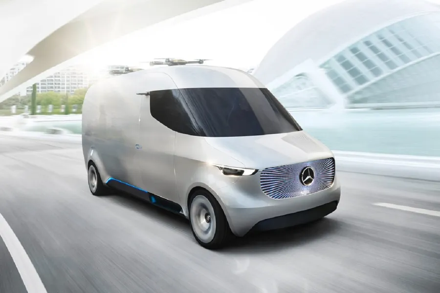 快來拯救台灣血汗物流！結合無人機的智慧貨車 Benz Vision Van