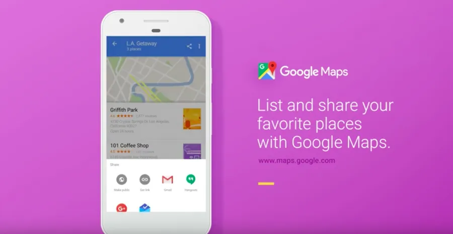 Google Maps要變成社群網站了？新功能可讓用戶編輯、分享地點清單