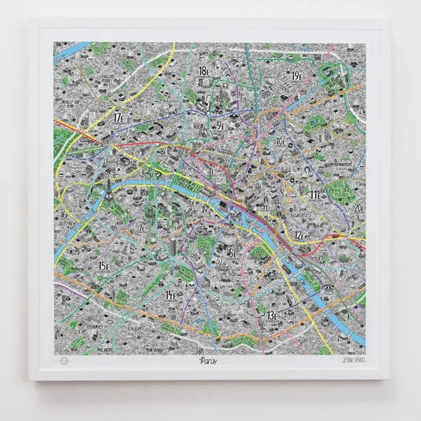 Hand drawn maps by Jenni Sparks