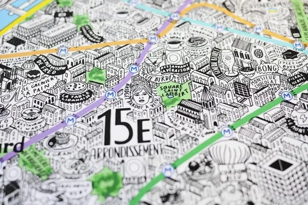 Hand drawn maps by Jenni Sparks