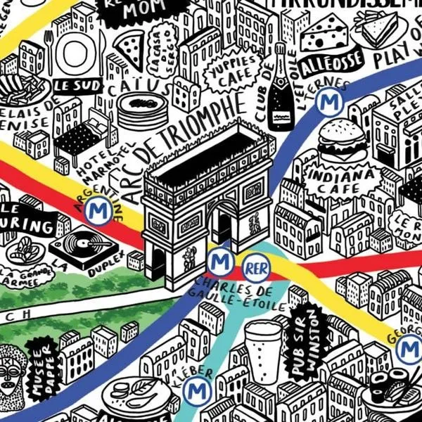 Hand drawn maps by Jenni Sparks