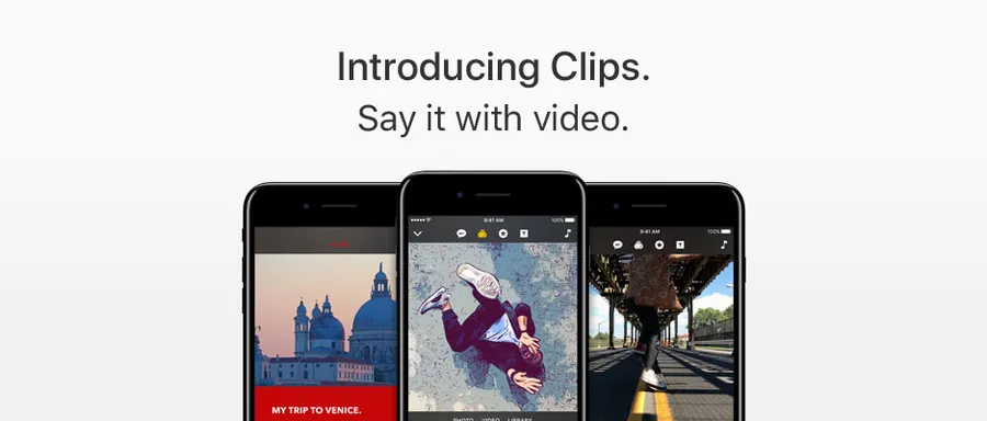 趕流行還加上創新元素！蘋果推出獨立影像編輯app「Clips」邀用戶大玩特效