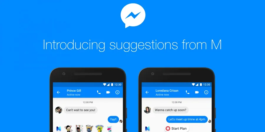 Facebook正式推出人工智慧助手「M」！可根據Messenger對話內容提供自動付款、分享位置和建立行程等服務