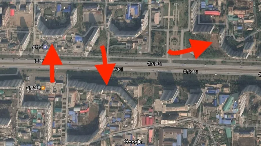 平壤的高樓其實是面牆？Google Map衛星地圖探究竟