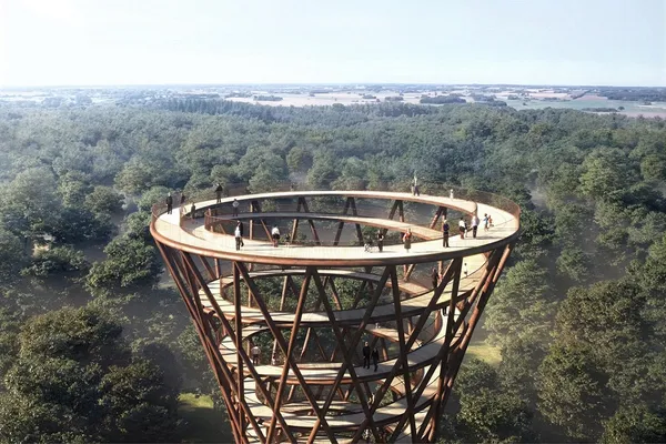 如何與森林景觀親密接觸？來看丹麥這個公園的步道設計