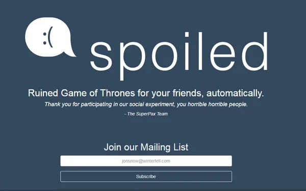 Spoiled