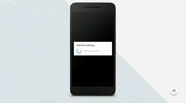 這個畫面從Android 7.0開始終於消失了.png