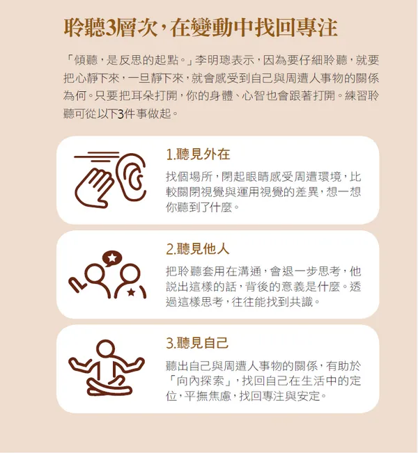 聆聽三層次