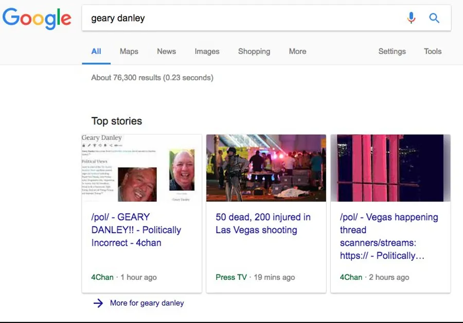 演算法昏頭？Google新聞成為散播槍擊慘案假消息的幫兇