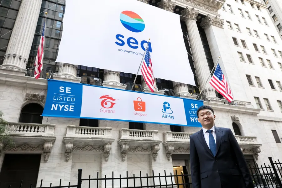 蝦皮母公司Sea市值激增5倍，登上亞洲前三大飆股第一寶座