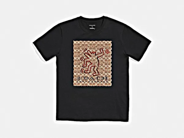 29997_Coach X Keith Haring Signature T-Shirt_Blk_T