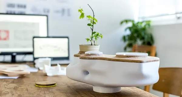 「桌上型」廚餘處理器：台灣新創 Bionicraft 用大自然的方法，讓剩食化身桌上的綠意 