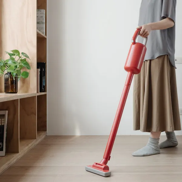 正負零_吸塵器_紅色