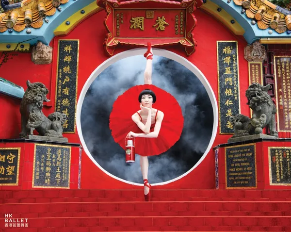 經典地標裡超現實芭蕾！Design Army 為香港芭蕾舞團打造最新視覺廣告
