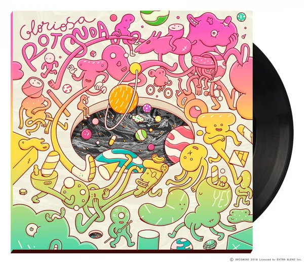 Album design for Spanish band Gloriosa Rotonda..jp