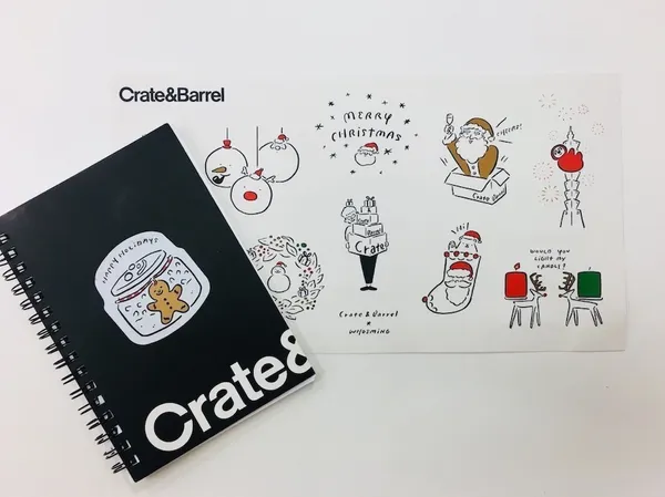 Crate and Barrel-與插畫家WHOSMiNG攜手合作，以品牌經典節慶商品為創作靈感，推