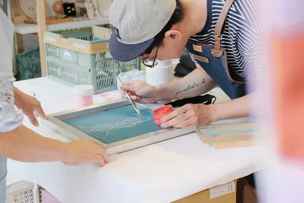 第92作品 Lana Da Rey 台北 Studio Chiia好紜工作室 02 一日限定絹印工作