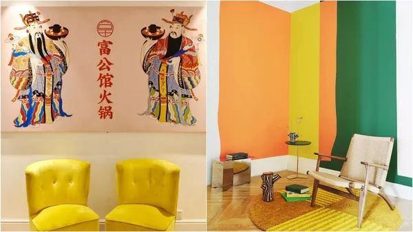 2019全球色彩趨勢打造的火鍋店！琥珀黃貫穿的用餐空間，一場火鍋的審美升級