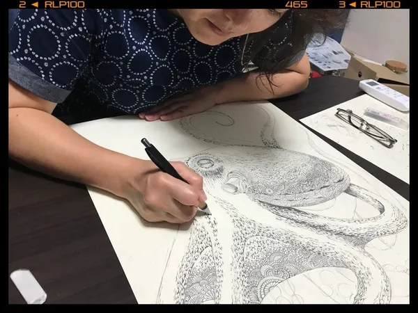 Masayo Fukuda-切繪藝術-海章魚.jpg