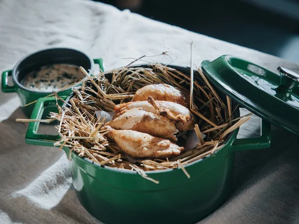 The Tavernist＿Poussin-HayOil-BreadSauce_ 春雞- 稻草油-