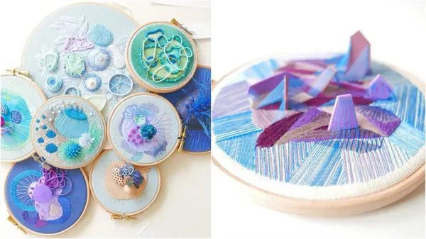3D立體刺繡？刺繡與軟陶結合，波蘭藝術家針尖上的奇想
