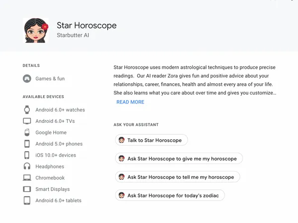 google assistant zora