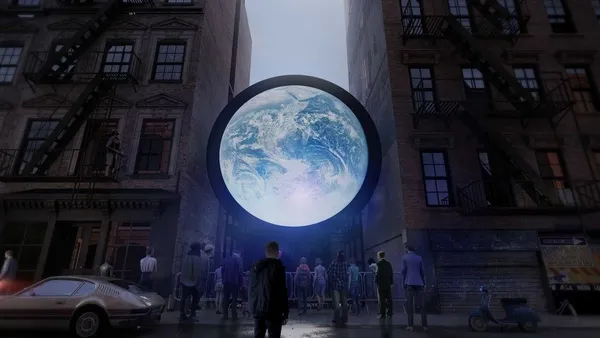 實況轉播宇宙視角！紐約公共藝術新作「藍色彈珠」 直播 NASA 從太空裡看見的地球