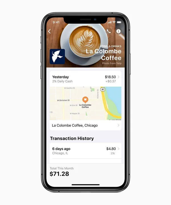 蘋果信用卡Apple Card-iPhoneXS-La-Colombe-Coffee_032519.