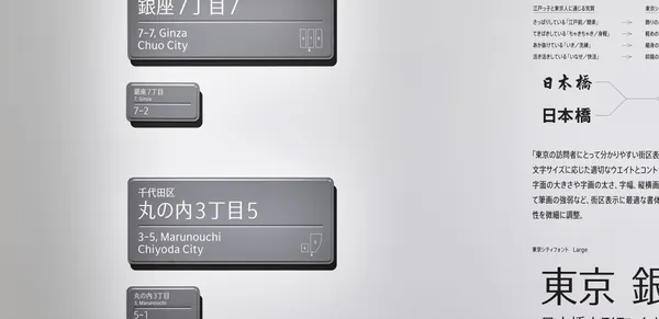 門牌設計可以很簡潔！以字體展現城市特色，色部義昭與 Type Project 的「Tokyo System」東京街牌提案