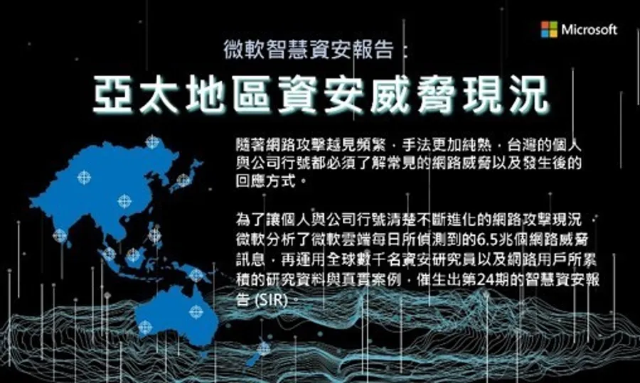 微軟最新《智慧資安報告》解密亞太地區網路犯罪四大威脅