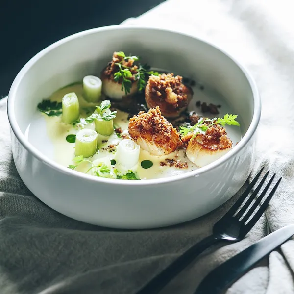 03-The Tavernist正式開幕＿菜色＿Scallops-leeks-whey.JPG