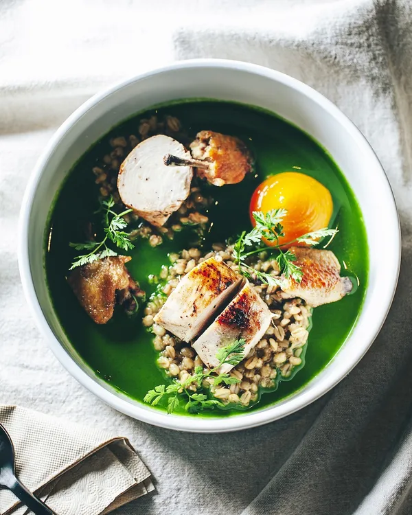 05-The Tavernist正式開幕＿菜色＿Chicken breast-barley-cher