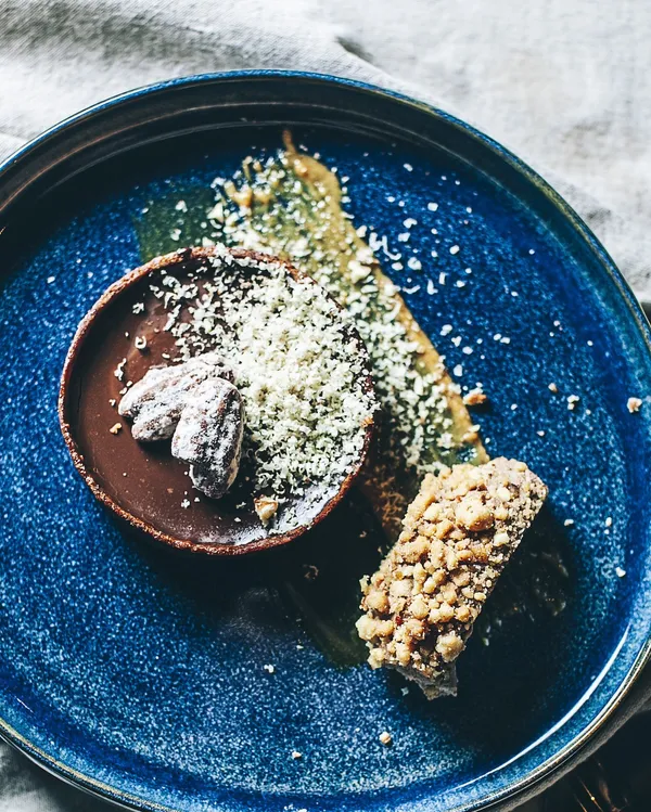 10-The Tavernist正式開幕＿菜色＿Smoked chocolate tart .JPG