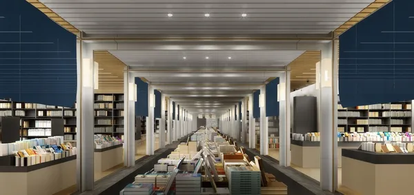 1：誠品生活日本橋│書區以日式經典模矩與序列元素，構成結構層次清晰的迴字廊道，搭配質地輕柔的日式暖簾