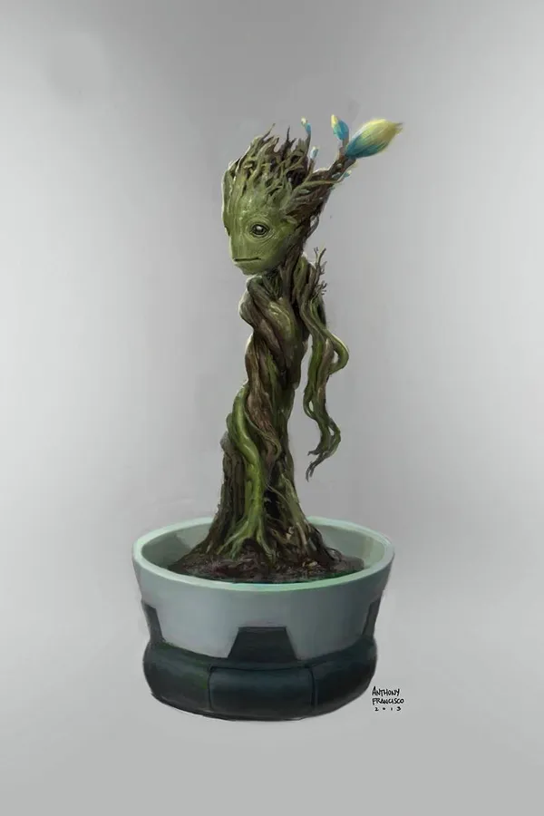 漫威原畫展-安東尼弗朗西斯科-格魯特 Groot3.jpg