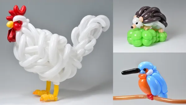 氣球創作無極限！翠鳥、水滴魚、企鵝寶寶都做得出來，日本工程師的限時氣球動物園
