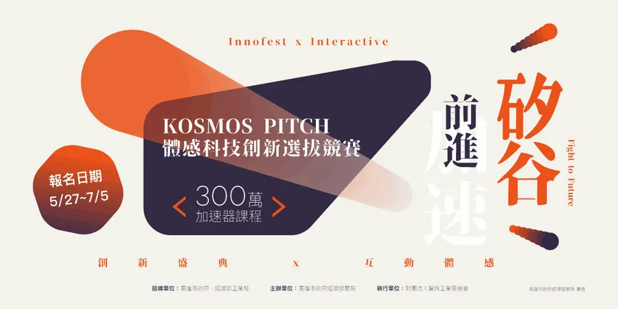 KOSMOS PITCH 體感科技創新選拔競賽【報名時間5/27-7/5】