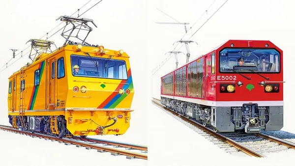 溫暖插畫勾勒電車幕後功臣！以寫實細膩筆觸，畫出只在半夜默默上工的「維修專用車」！