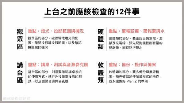 上台之前應該檢查的12件事_7_簡報藝術烘焙坊.png